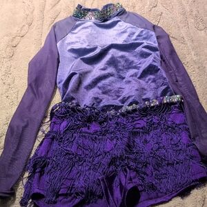 Weissman Purple Sequin Dance Costume